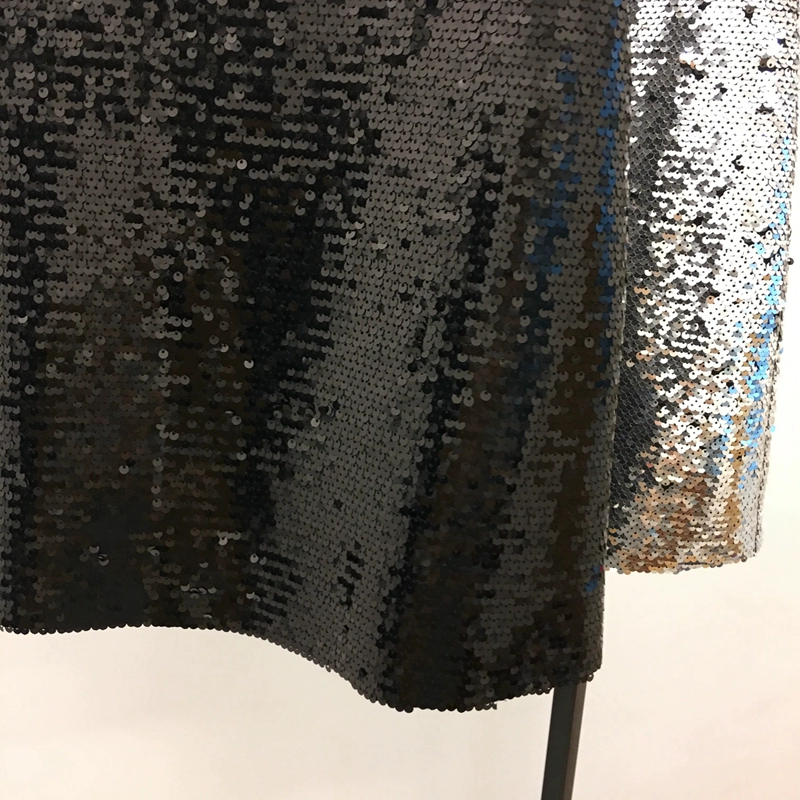 2018 mùa thu mới Châu Âu và Mỹ cao eo sequin váy sinh viên hoang dã Một từ váy váy ngắn váy mỏng quần áo của phụ nữ chân váy bút chì