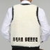Mùa đông trung niên áo len lông nam một cộng nhung nhung dày ấm áp áo vest da cừu thật Áo vest cotton