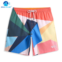 Gailang seaside holiday men can go into the water to dry beach pants hot spring anti-embarrassing swimming shorts tide card