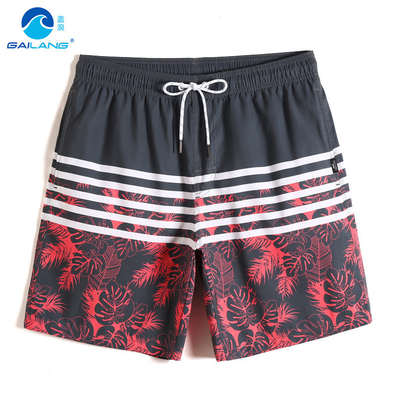 Cover Wave Summer Men's Speed Dry Beach Pants Summer Sports Casual Shorts Easy Flat Corner Swimming Pants Seaside Holiday Shorts Tide