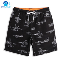 Summer Beach Pants Mens Speed Dry 50% Pants Loose Big Code Shorts Seaside Resort Spa Graffiti Swimsuit Tide