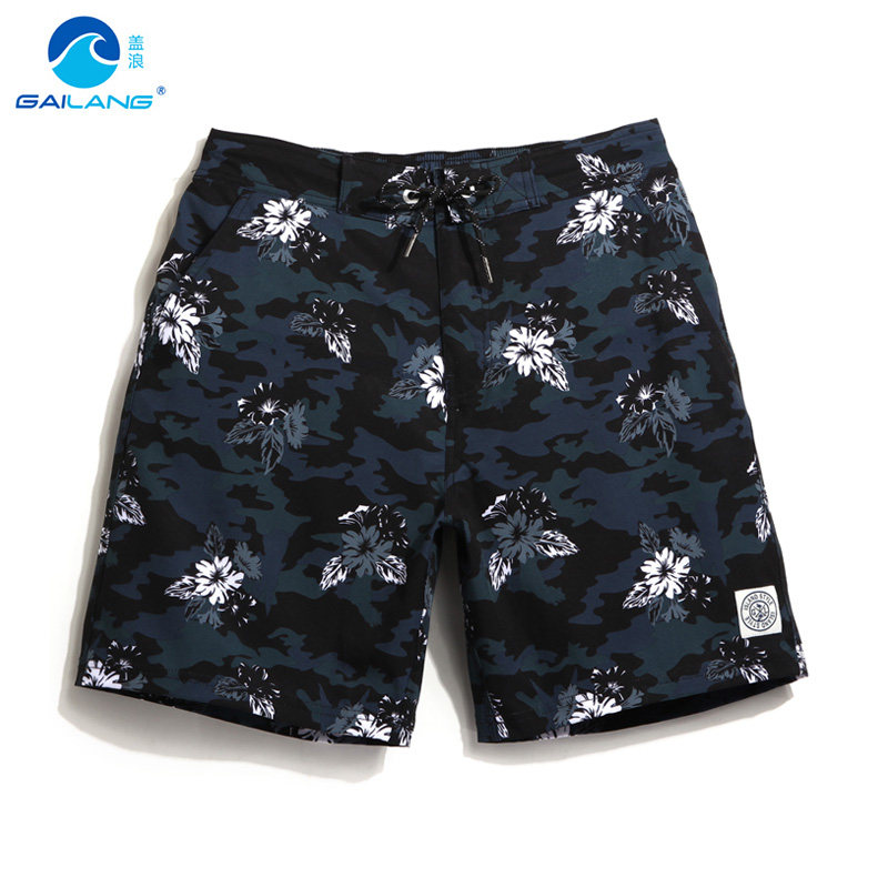 Gina Elastic Waterproof Beach Pants Men Loose Large Size Code Speed Dry Shorts Seaside Holiday 50% Swim Pants Spa Vacation