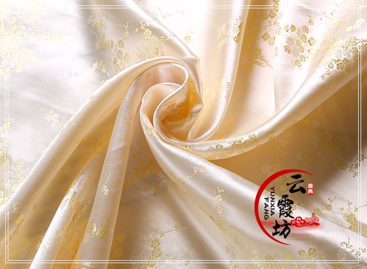 Mận vải thổ cẩm trang phục Hán quần áo em bé quần áo COS lụa satin phong cách sườn xám Trung Quốc vải quần áo - Vải vải tự làm vải may quần áo dài