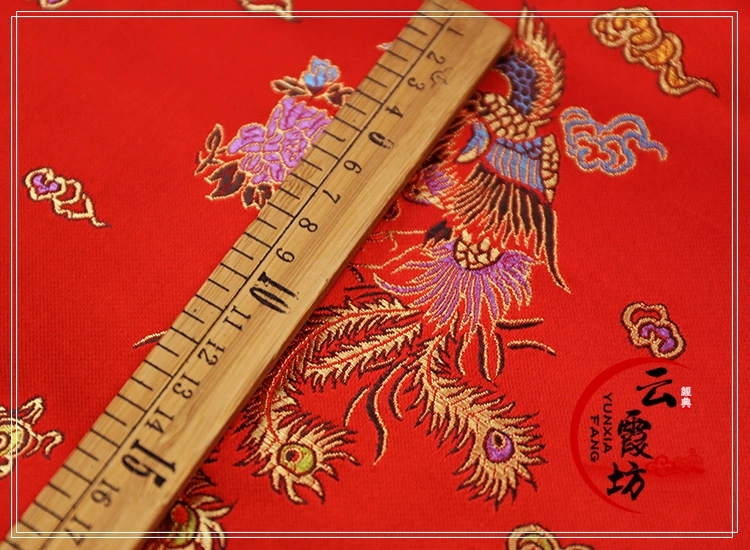 Vải thổ cẩm vải lụa Jacquard lụa phong cách Trung Quốc truyền thống lễ hội vải Hanfu Cheongsam vải quần áo - Vải vải tự làm