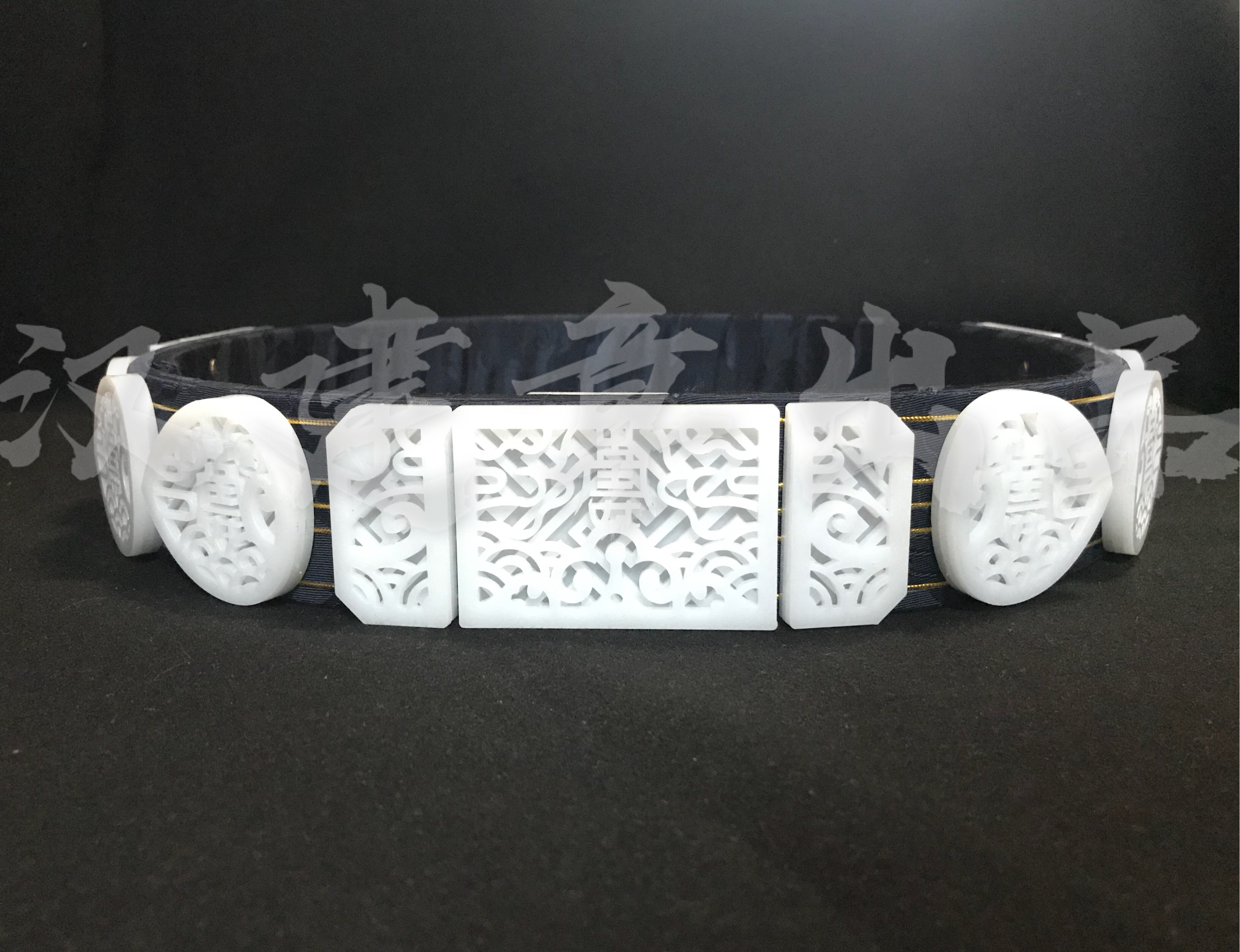 (leather belt customized) Haitian connected Wanshou without Xinjiang] Ming-made Han clothes leather with belt-Taobao