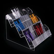 Acrylic oblique pen stand display stand Stationery store pen stand Eyebrow pen Gel pen ballpoint pen storage box display stand