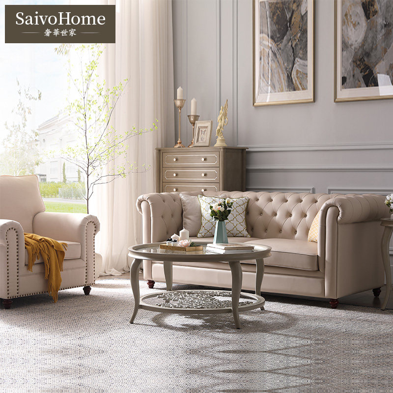 American leather sofa after modern minimal small living room leather triple leather sofa furniture