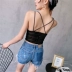 Deep V vẻ đẹp trở lại ống top đồ lót dây đeo vest nữ cảm giác chéo áo ngực quấn ngực cô gái dưới mà không có vòng thép áo ngực cho mẹ bầu Ống