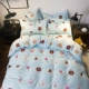 Công chúa gió giường ngủ ở một gia đình bốn đôi 1.5 / 1.8m khăn trải giường chăn ba mảnh ký túc xá sinh viên độc thân - Bộ đồ giường bốn mảnh