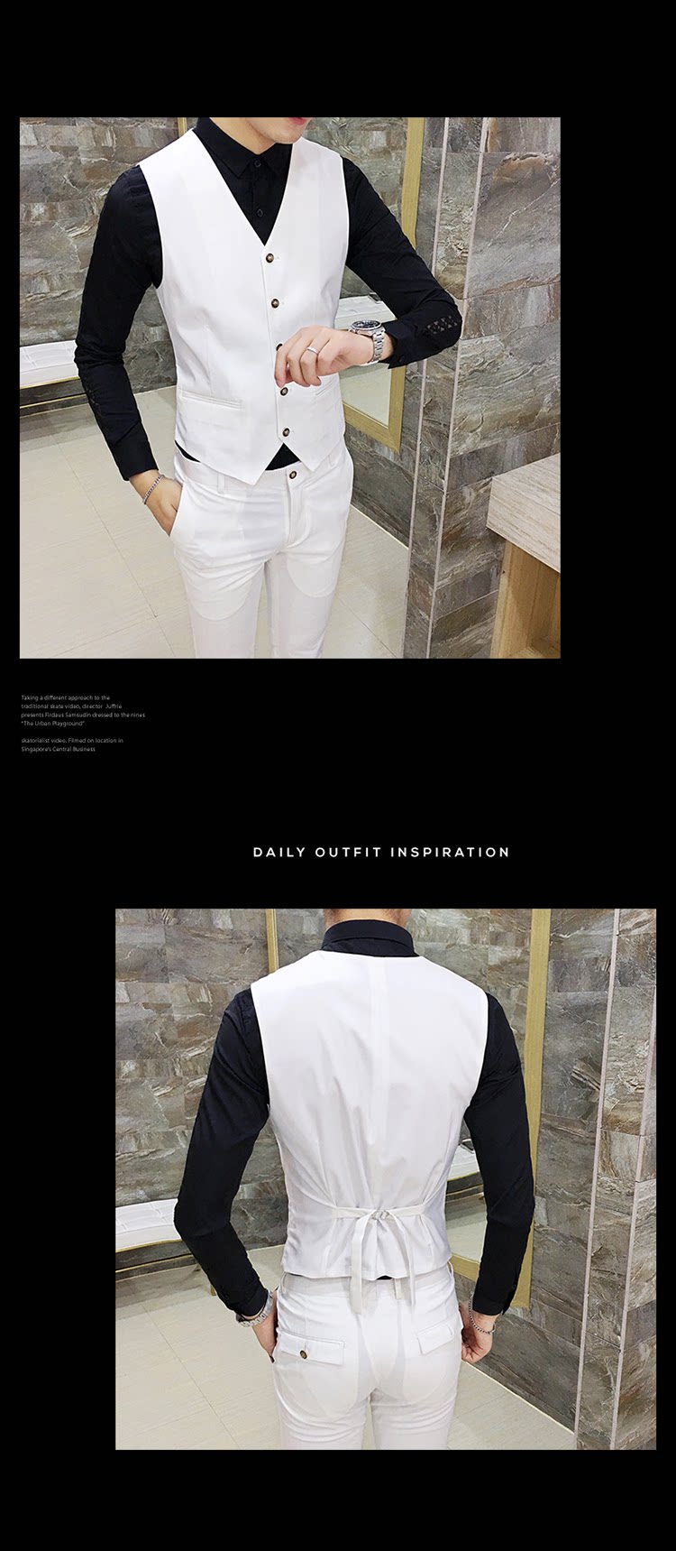 Costume homme en coton pour automne - Ref 1554651 Image 50