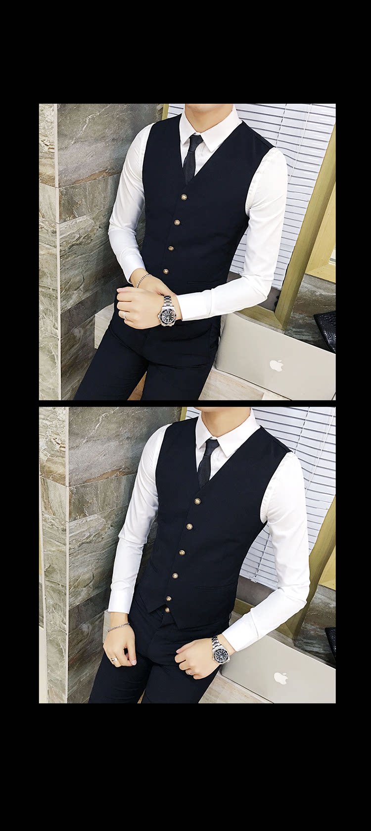 Costume homme en coton pour automne - Ref 1554651 Image 53