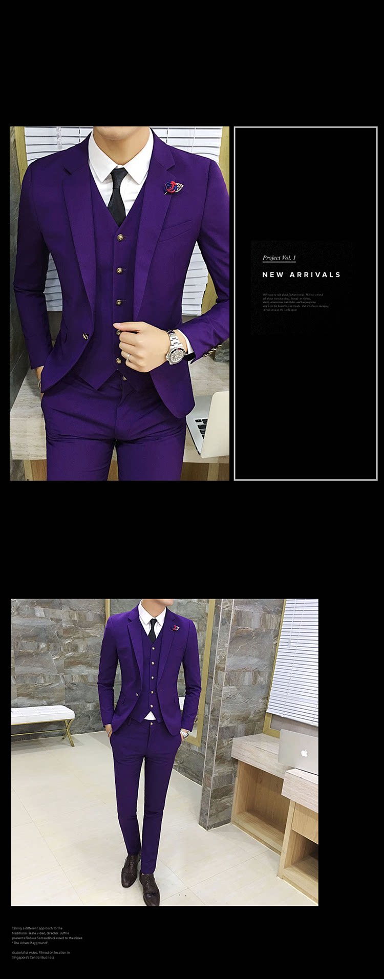 Costume homme en coton pour automne - Ref 1554651 Image 16