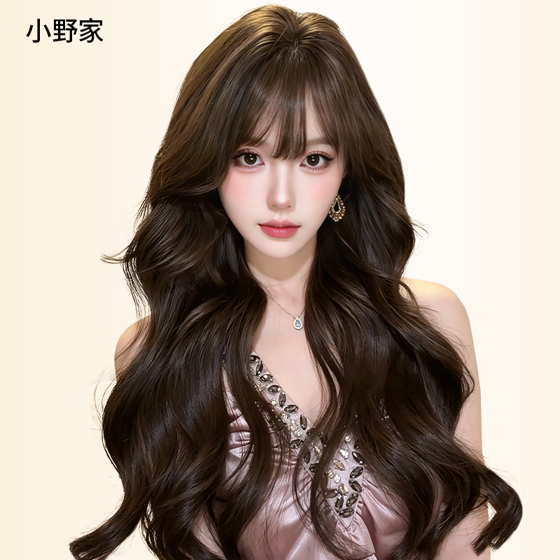 Full Head Wig for Women, Real Human Hair, Large Wavy Long Curly Hair, Invisible and Seamless, Natural and Realistic Full Wig Full Head Wig for Women, Real Human Hair, Large Wavy Long Curly Hair, Invisible and Seamless, Natural and Realistic Full Wig