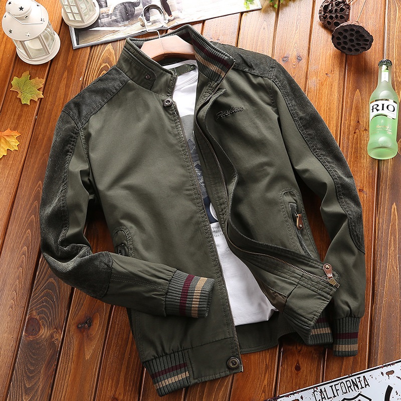 JPDUN flagship coat men's clothes mature steady and heavy cotton jacket tops loose large code clothes