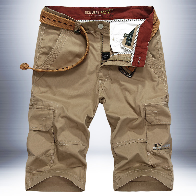 JPDUN flagship store men's pants five-point pants large size American overalls tactical military fan pants multi-pocket beach shorts