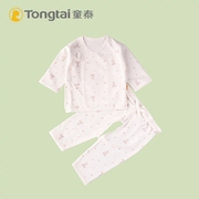 Tongtai đồ lót trẻ sơ sinh thiết 0-3 tháng với quần bé bông mùa thu hai mảnh bộ quần áo trẻ em tu sĩ.
