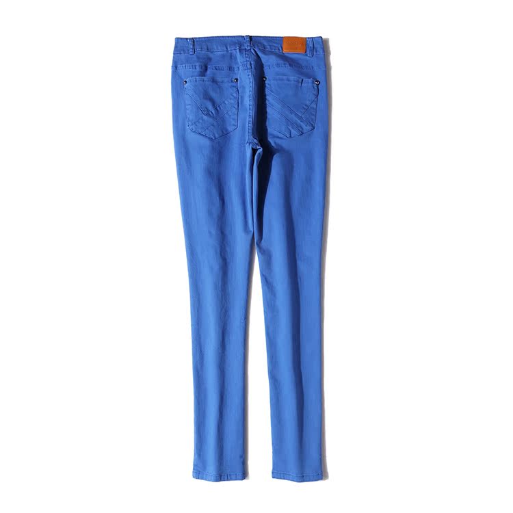 Mùa xuân mới quần âu nhiều màu quần thun quần legging nữ Slim là quần mỏng chín quần La10 quần legging nữ thể thao