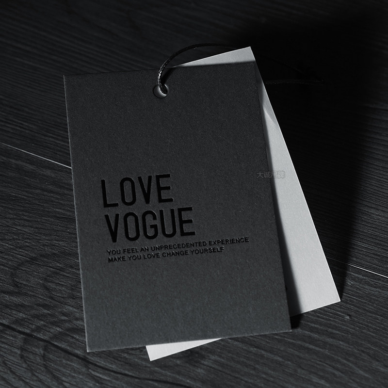 Hang tag custom clothing label listing collar label custom general hang tag spot trademark high-end clothing tag custom