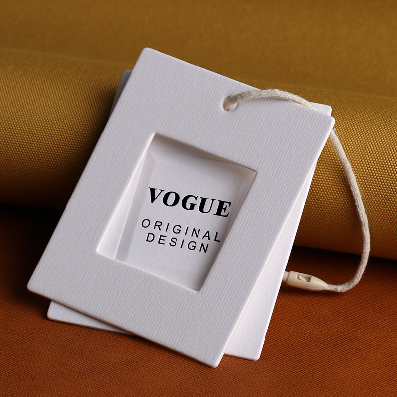 Link custom high-end clothing tag orders listed design printing women's clothes logo tailored