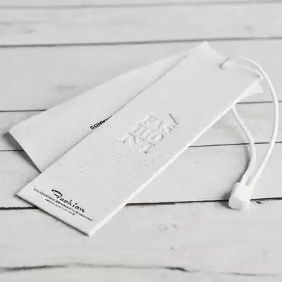 Hang tag custom clothing tag special paper printing high-grade women's clothing tag design spot tag