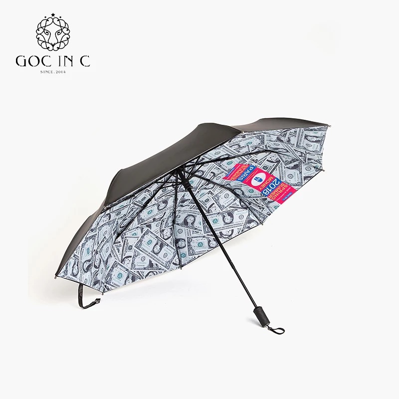 GOC IN C £3 fold small black umbrella sun - shade UV parasol