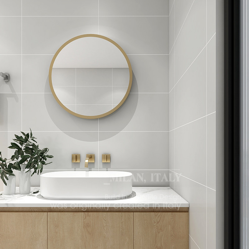 Black and white grey matt imitation ancient brick minimalist kitchen toilet tile guest restaurant pure color anti-slip floor tiles 300x600-Taobao