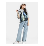 Оригинальная барсетка подходит для мужчин и женщин, трендовый вместительный и большой рюкзак, водонепроницаемый мешочек, на шнурках