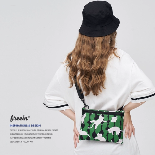 FREEIN Кошка с печатью мобильный телефон Crossbody Bag Envelope Crossbody Bag Extreme Challenge Gong Jun Huang Jingyu Тот же стиль