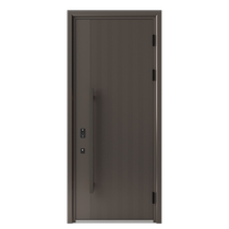 Jinshangzhai porte dentrée porte dentrée intelligente porte dentrée de villa personnalisée extérieur en acier intérieur bois sans peinture ZH009