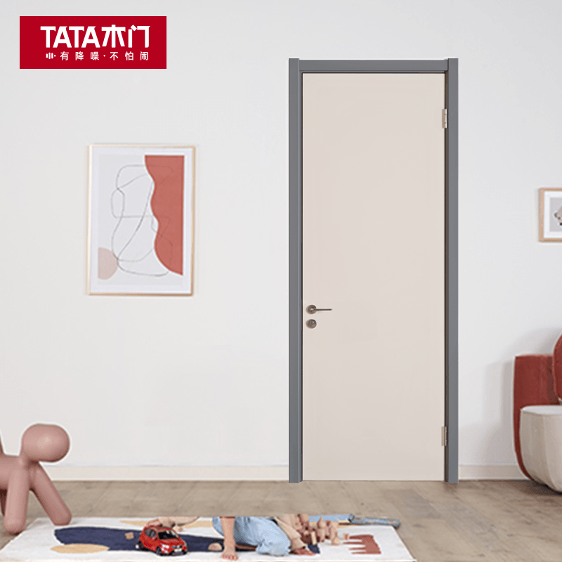 TATA wooden door Official custom bedroom door kitchen bathroom door sliding door interior door wooden door DM001 can be upgraded mute door