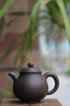 Li Fanggao Pan Pot Defu pot Iron sand mud army Detang purple clay pot 200 ml Yixing rough teapot