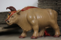 God Bull Pendulum Pieces Purple Sand Semi-Handcrafted Cui Longxi Supervisory Desktop Pendulum Pieces Yiching Section Mud Sending Gifts Of Gifts And Shou Products