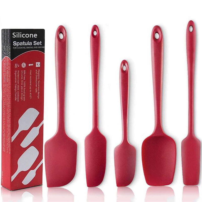 Baking Silicone Gel Shovel Scraper High Temperature Resistant Cake Cream Scraper Oven Home Jam Bread Rag Tool