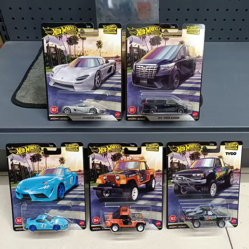Hot Wheels Beloved Series Garden Avenue Iron Base Rubber Tire Cultural Collection Series Alloy Car Model Gjt68