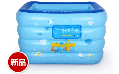 Детский большой надувной бассейн с шариками для ванны, надувная квадратная ванна