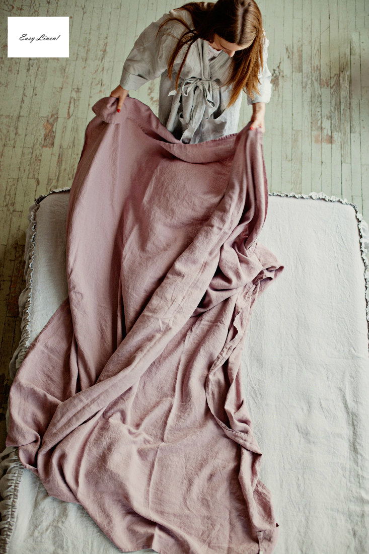 Pháp nhập khẩu nguyên liệu tinh khiết linen rửa tấm bộ đồ giường lanh thoải mái tự nhiên ga trải giường 2mx2m2