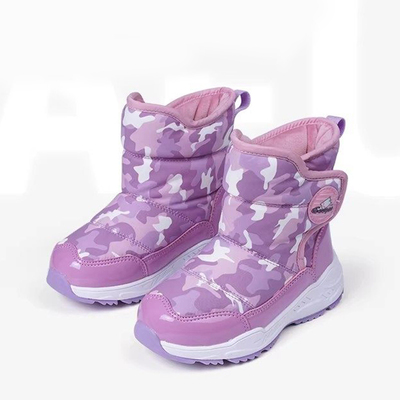 阿福贝贝童鞋儿童雪地靴女童靴子男童棉靴宝宝棉鞋加绒加厚冬童靴