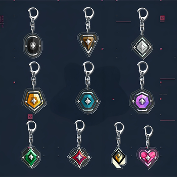 Fearless contract rank pendant gift keychain