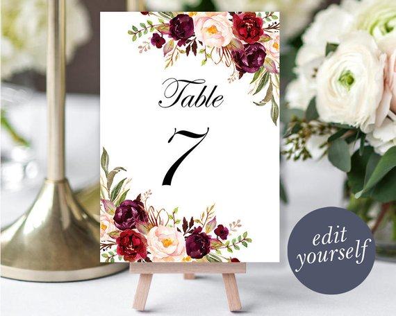 Personalized custom 500g thickened forest watercolor flower wedding table card annual meeting table card banquet party table card