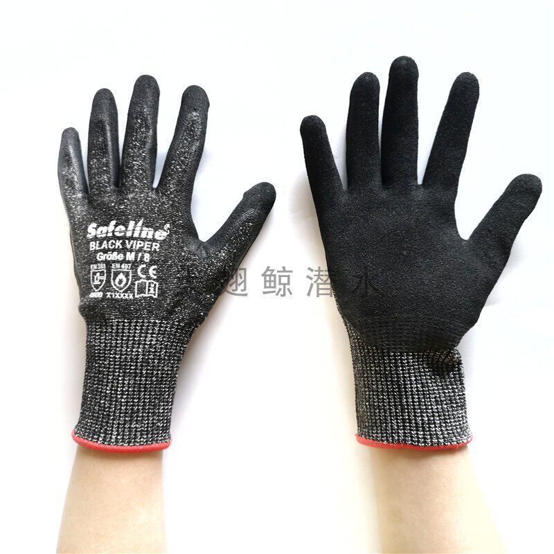 Export Europe and the United States fishing, hunting diving vigorous horse wear-resistant anti-slip anti-cut gloves catch fish crab rush crown special price