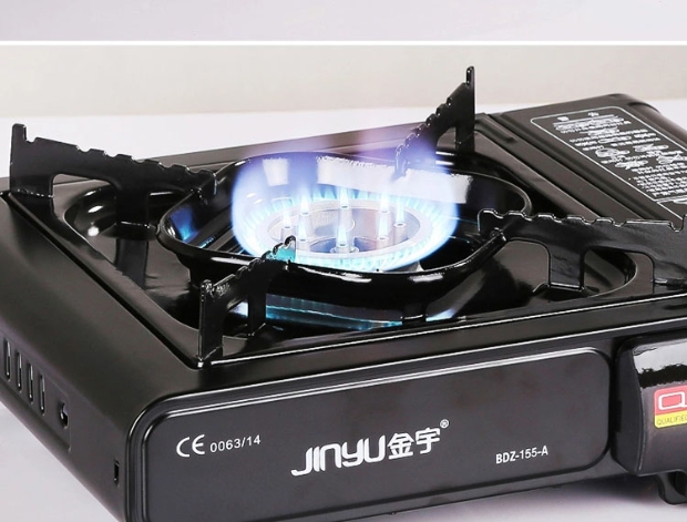 Jinyu sử dụng kép lò cassette bếp di động ngoài trời dã ngoại bếp gas thẻ thử nghiệm thẻ lò từ lò lửa lò hơi - Bếp lò / bộ đồ ăn / đồ nướng dã ngoại bếp ga mini dã ngoại