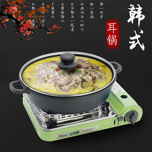 Thẻ bếp xung tươi xách tay khí đốt thẻ lò từ trường bếp lò hồng ngoại chống gió Cass lò hoang hộ gia đình - Bếp lò / bộ đồ ăn / đồ nướng dã ngoại bếp nướng ngoài trời nhập khẩu
