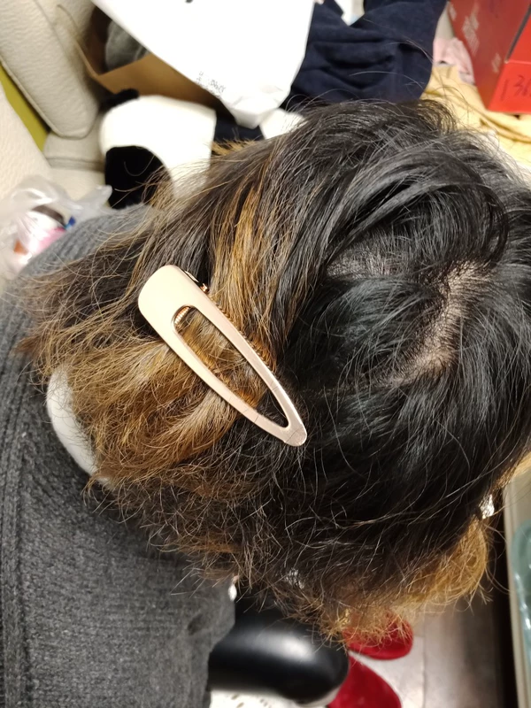 Ins gió đơn giản kẹp tóc kim loại Hàn Quốc dài bên clip trên clip kẹp tóc người lớn phụ kiện tóc vịt vịt clip từ clip