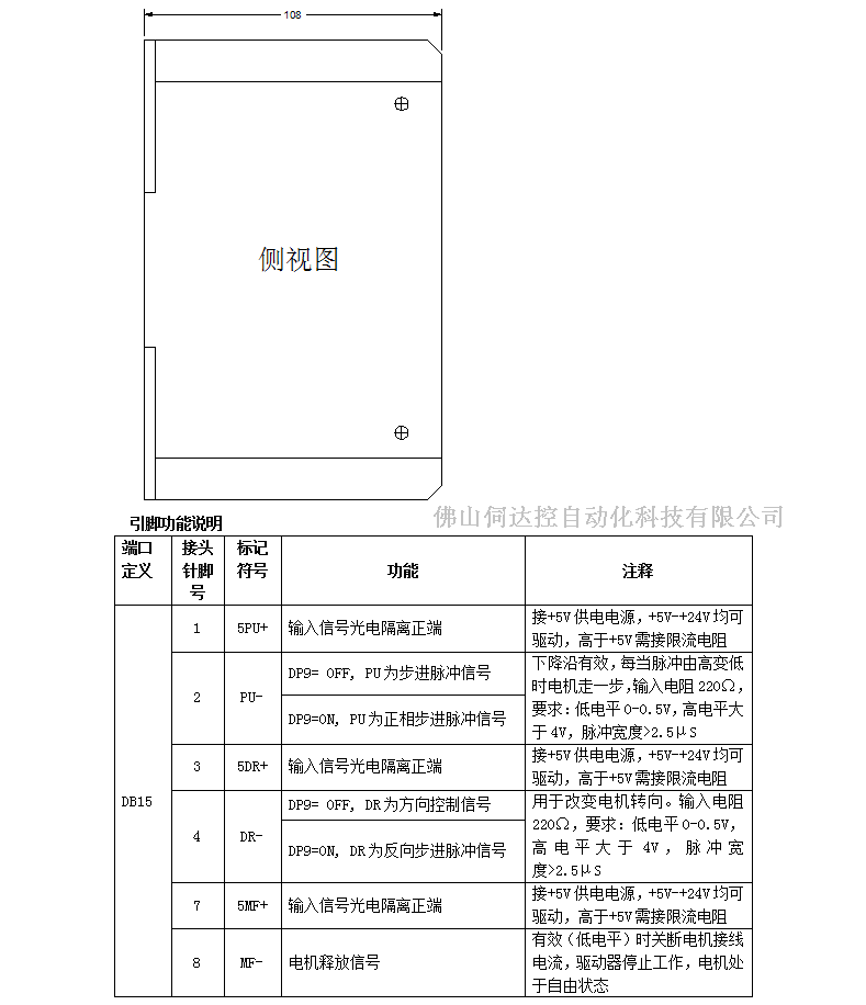 步进驱动器 DV2811 AC40-110V 0.5-8.0A电流可调 16档细分 两相 其他品牌