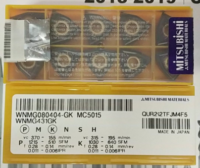 Trirhombus blade WNMG080408 GK MC5015 WNMG080404 GK MC5015 cast iron special