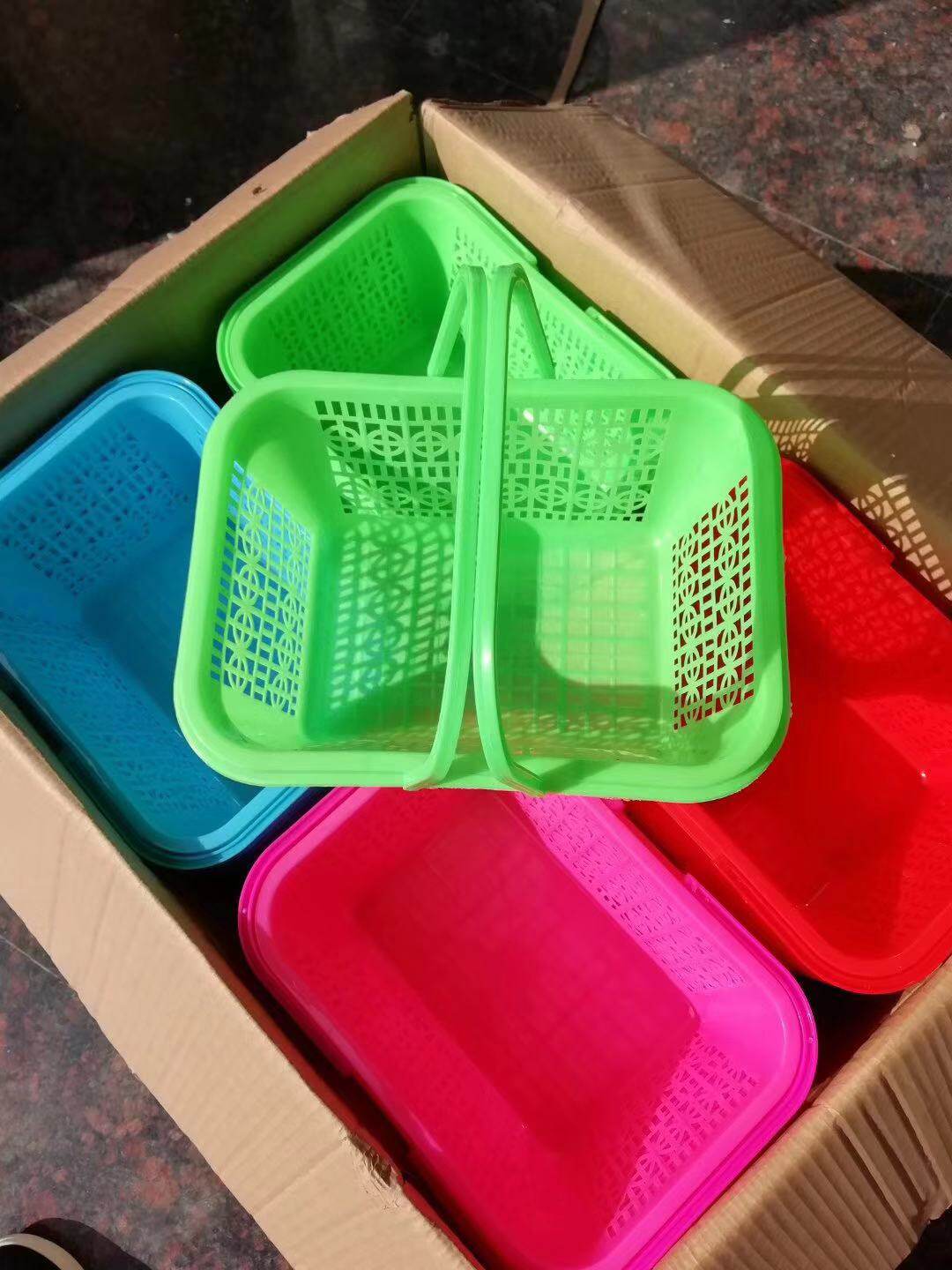 Plastic fruit basket cherry basket mulberry basket egg basket strawberry basket bayberry basket 4 pounds 5 pounds 6 pounds pack picking basket