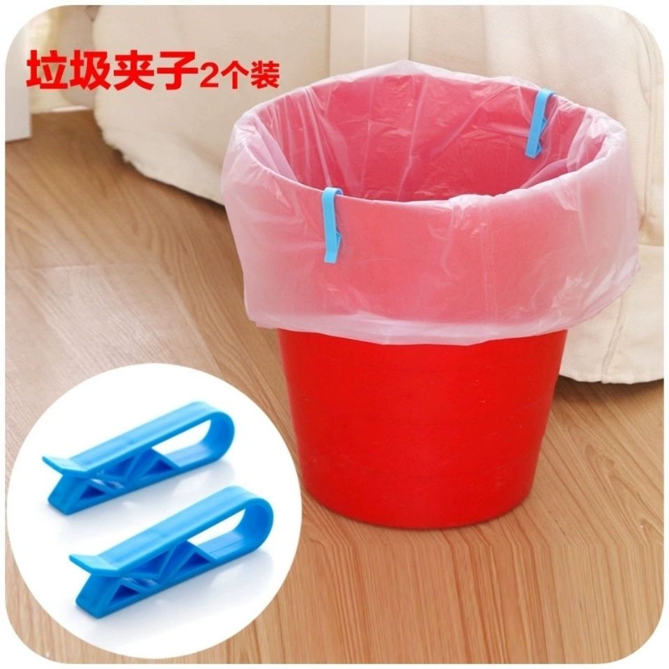 Creative anti-slip clamp for trash bag fixed bin clip