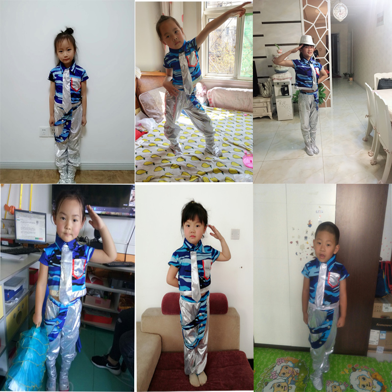 Ngày thiếu nhi Ngày thiếu nhi Trang phục ngụy trang Hải quân Đàn ông và Phụ nữ Lính búp bê Trang phục biểu diễn Trường tiểu học Điệp khúc Trang phục múa - Trang phục trang phục hóa trang cho bé