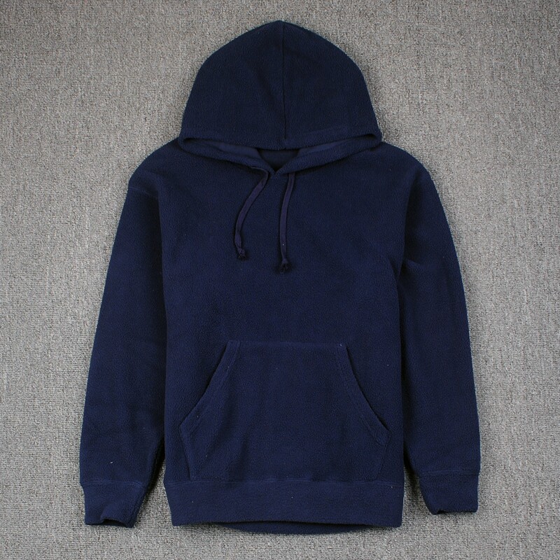 Outdoor warm autumn men's foreign trade new thickened splicing sleeve head enlarged code grip suede sweatpants thick cotton T jacket