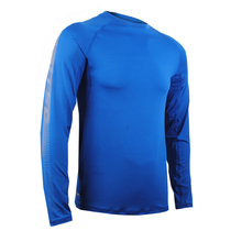 Reflective sun protection UV30 outdoor mens autumn running breathable motion speed dry training long sleeve T-shirt for undershirt large size